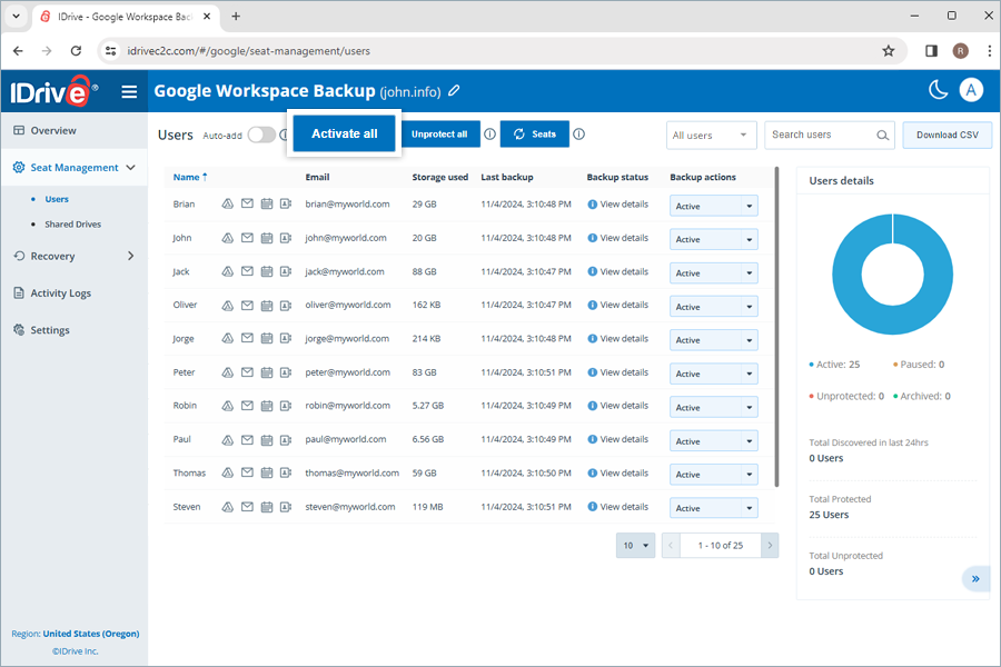 Google Workspace Backup