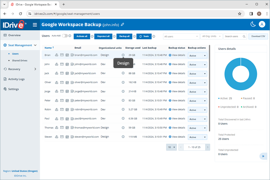 Google Workspace Backup
