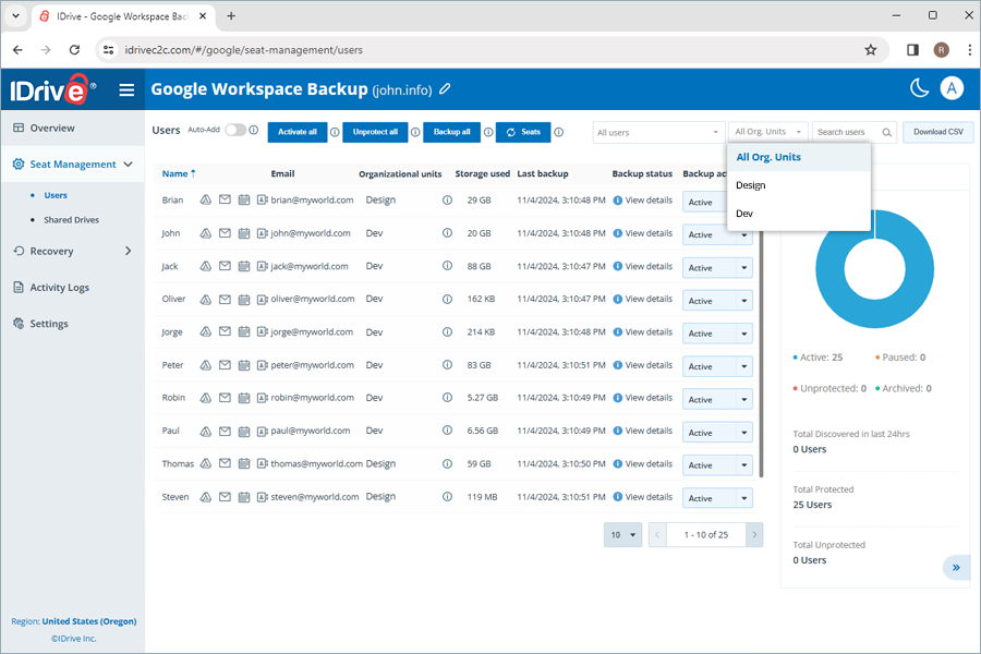 Google Workspace Backup